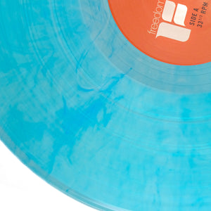 Triangle Pendant | Blue Vinyl